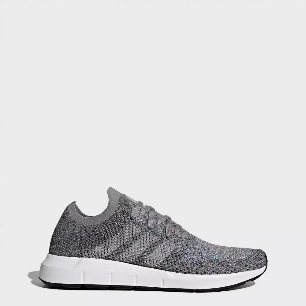 Adidas Swift Run Primeknit Tenis Grises Para Hombre (MX-14263)